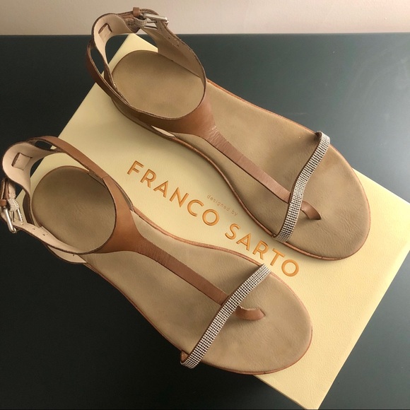 Franco Sarto Shoes - Franco Sarto | Leather T-Strap Sandals - 10